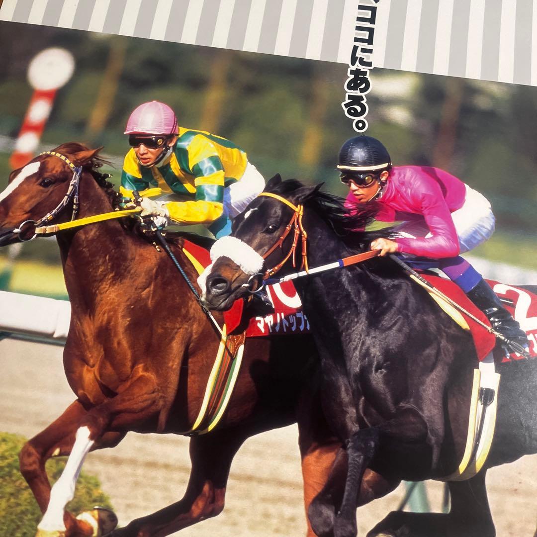希少品】ナリタブライアン マヤノトップガン B2ポスター 競馬 JRA