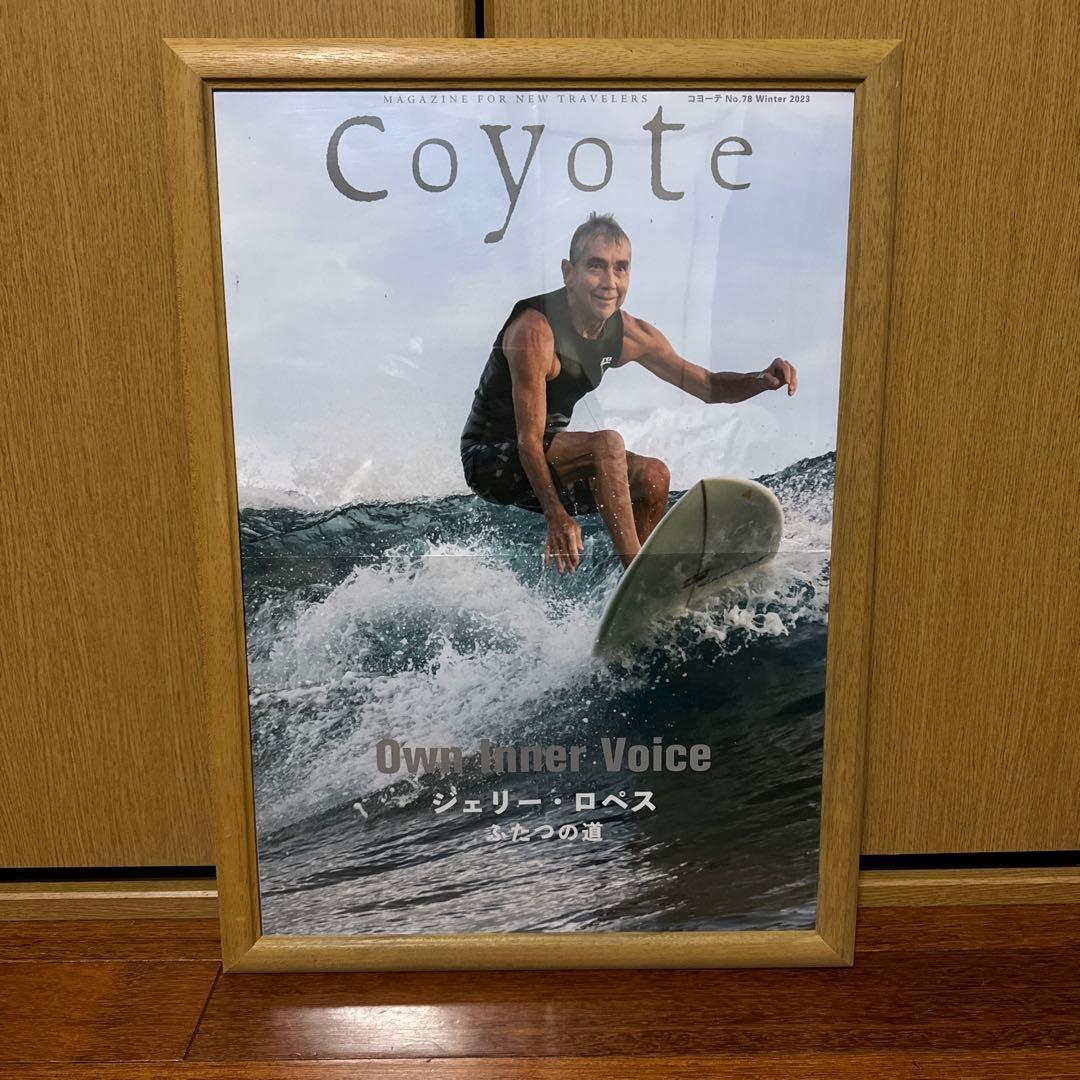 ジェリー・ロペス ポスター 額入り 雑誌coyote付録 サーフィン - メルカリ