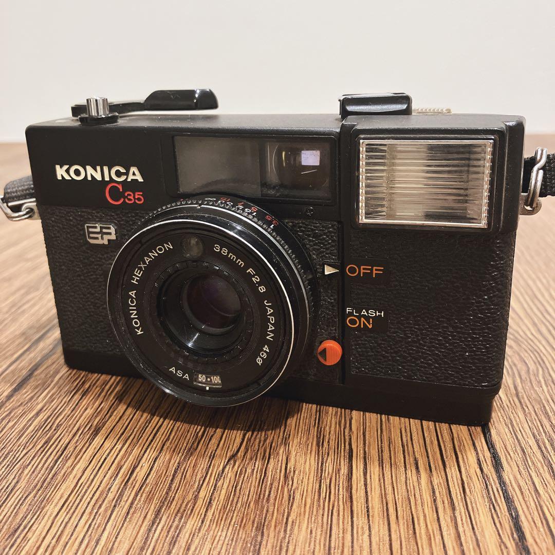 KONICA C35 EF コンパクトフィルムカメラ コニカ 動作確認済 - メルカリ