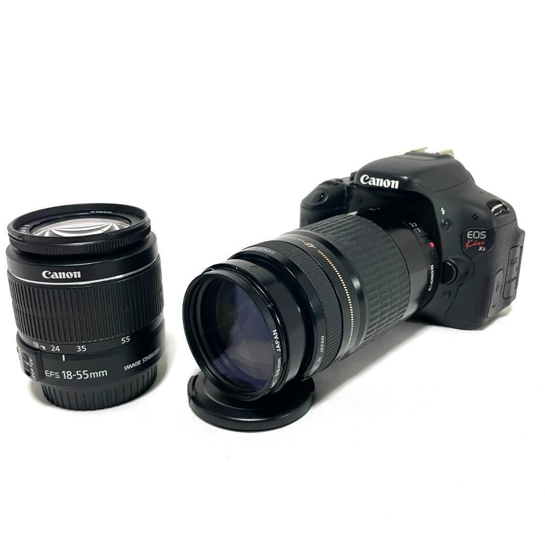 これ一式で本格撮影OK❣️ Canon EOS Kiss X5 超望遠 Wレンズ
