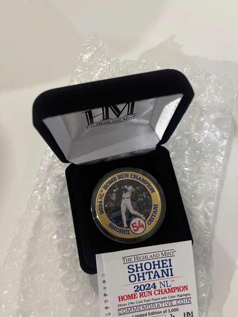 大谷翔平　2024 NL ホームラン王　メダル 大谷翔平 2024年ナ・リーグ ホームラン王記念 純金・純銀メダル | 記念