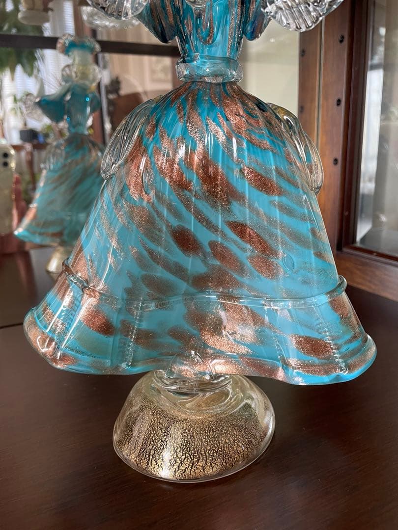 ムラーノガラスNewArte90 ヴェネチアンガラス ペアダンサー置物