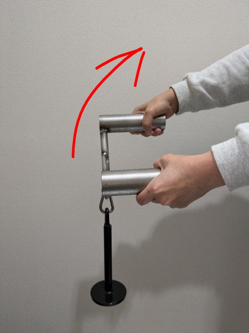 リストリバースカール　背面でも　手首リスト　順手逆手でアームレスリング　腕相撲 リバースリストカール｜ 前腕新筋群を効果的に鍛える。 ｜ QITANO