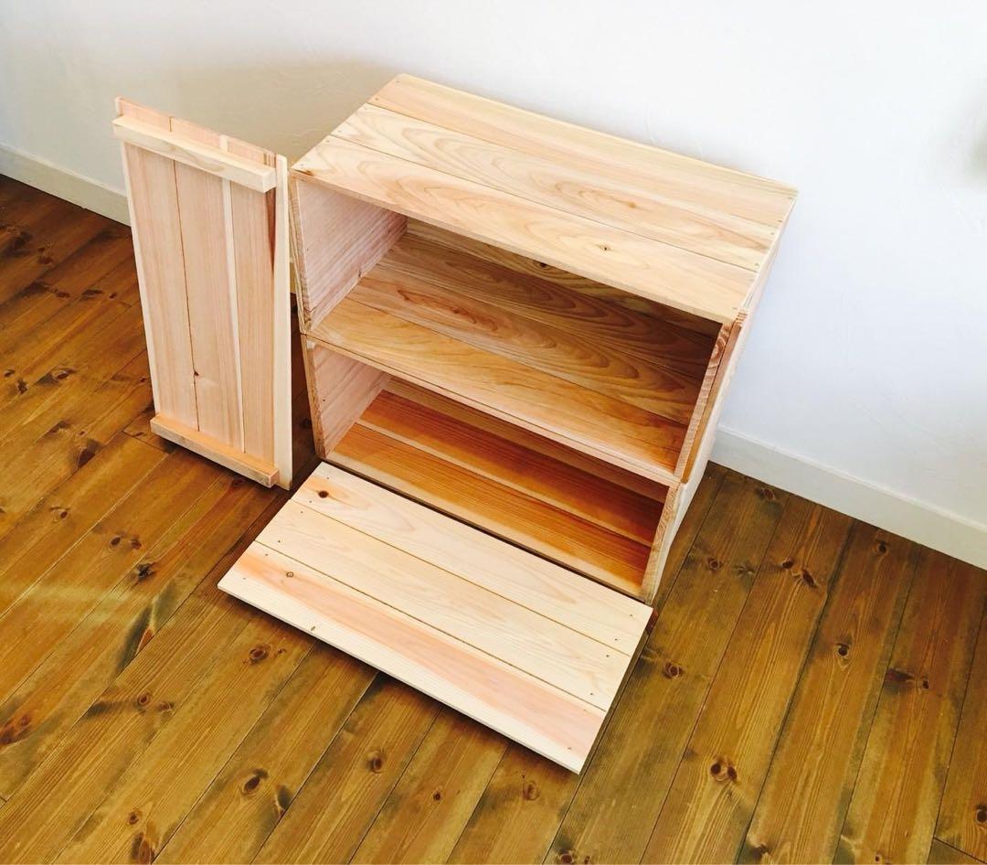 aki 蓋付 りんご箱 5箱 & 角箱 2箱 楽天市場】【2箱セット 送料無料】りんご箱 新箱 取手付き 荒仕上げ 木