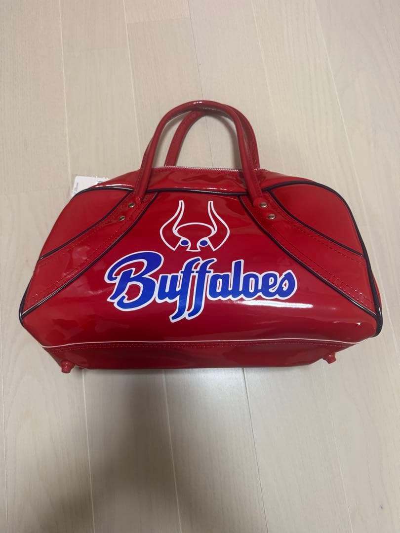 大阪近鉄バファローズの 旧ロゴ エナメルボストンバック N110