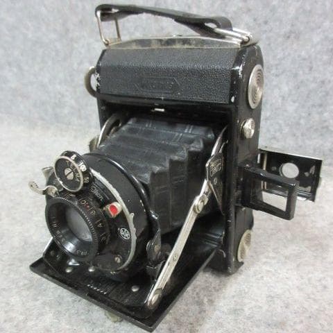 アンティークカメラ 蛇腹カメラ [B23944] IKONTA F4.5 レトロ レトロ蛇腹カメラ セミミノルタⅡ改良型 1940年頃 | 路地裏の骨董