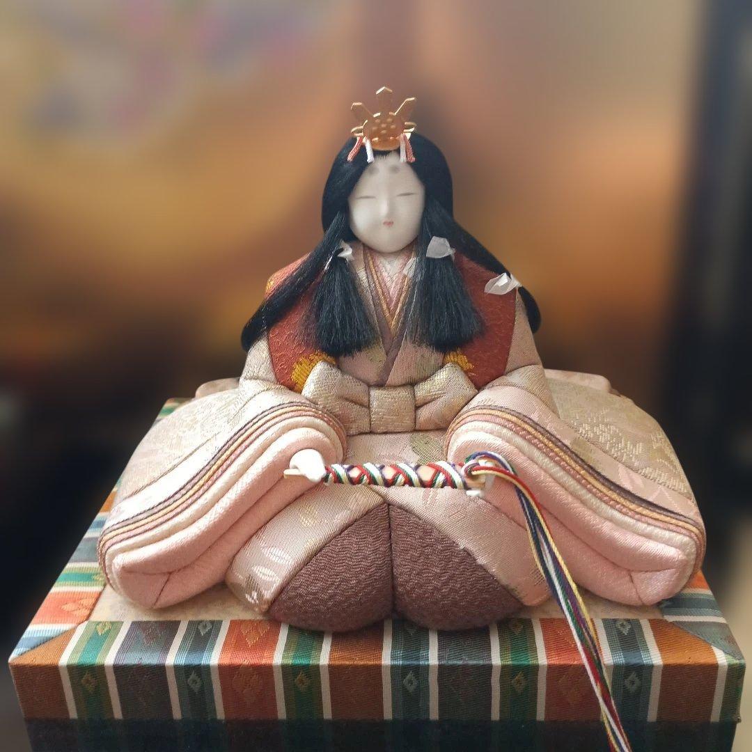 秀月 木目込み親王飾り 雛人形 大和雛