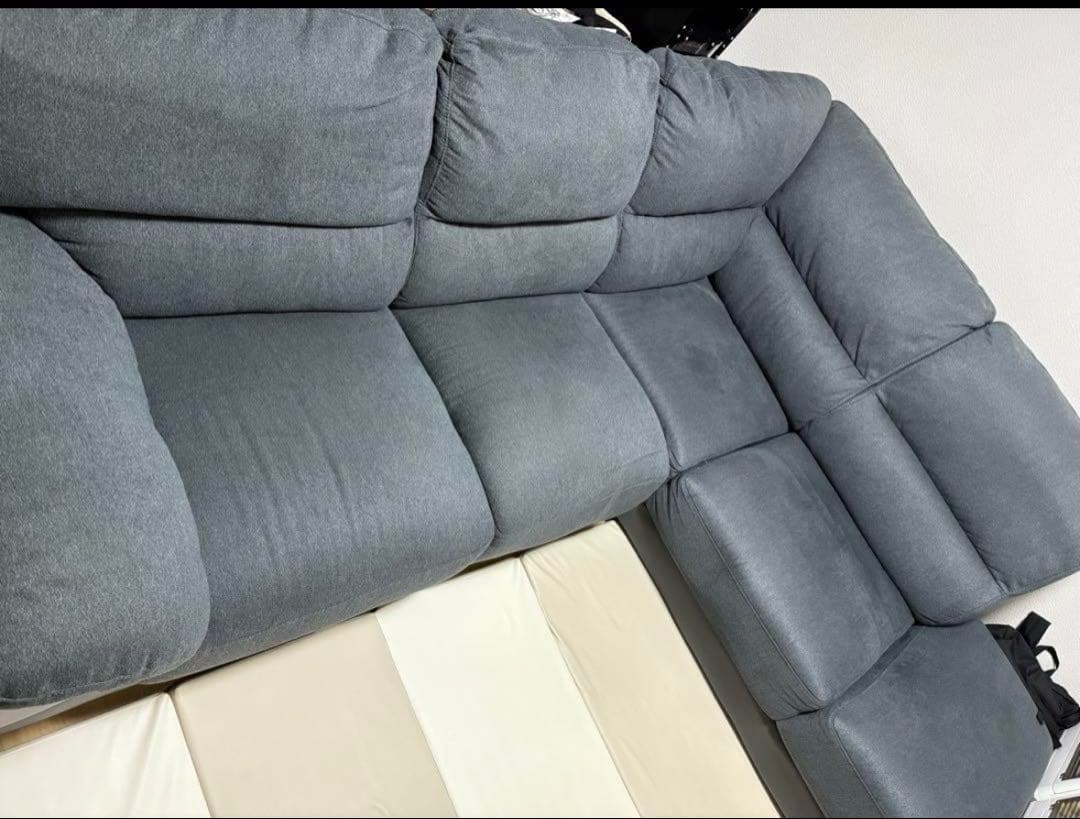 ②ニトリ　布張りカウチソファ(ウォール3KD LC GY) ニトリ 布張りカウチソファ (ウォール3KD LC GY) - 通販 | 家具と