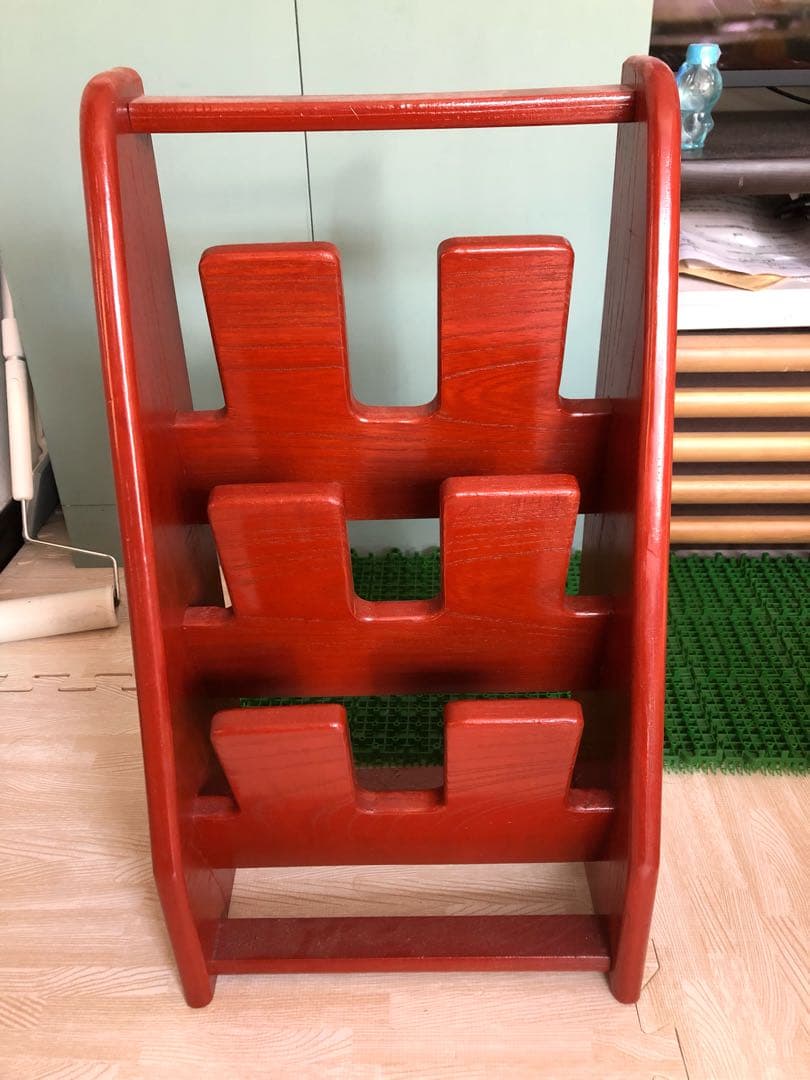 ハンドメイド 木製 スリッパラック 和風 モダン 木製『スリッパスタンド』葉っぱのリング 木製ラック 玄関収納 木製