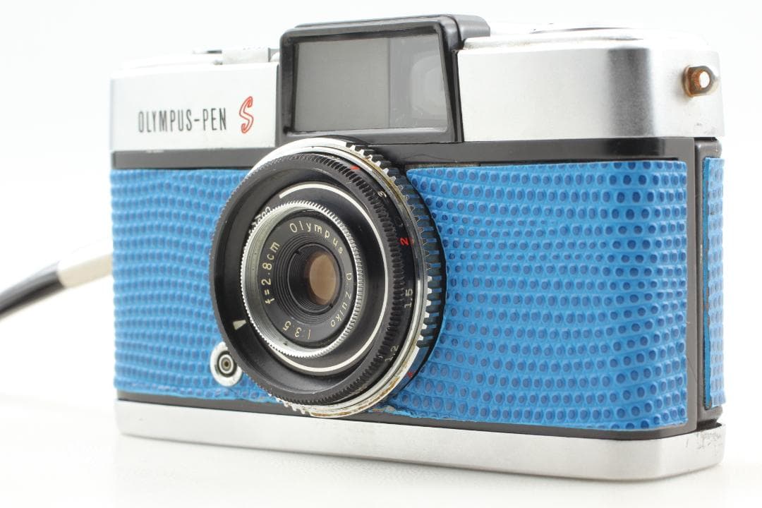 整備済 美品】ブルー OLYMPUS PEN S ハーフカメラ #1358 - メルカリ