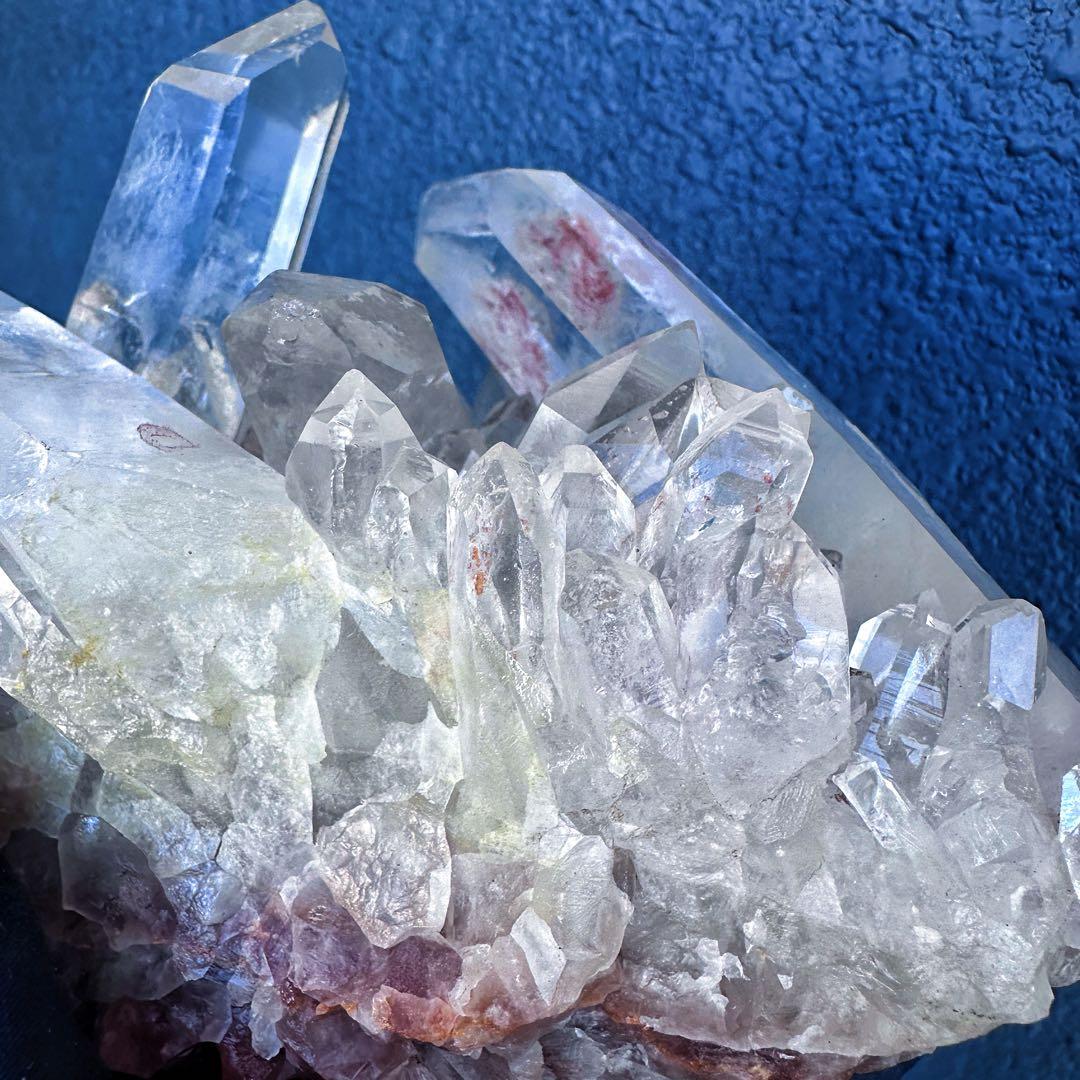 巨大❗希少高透明度❗️浄化❗️超強いパワー☆レインボー☆ヒマラヤクラスターA1407