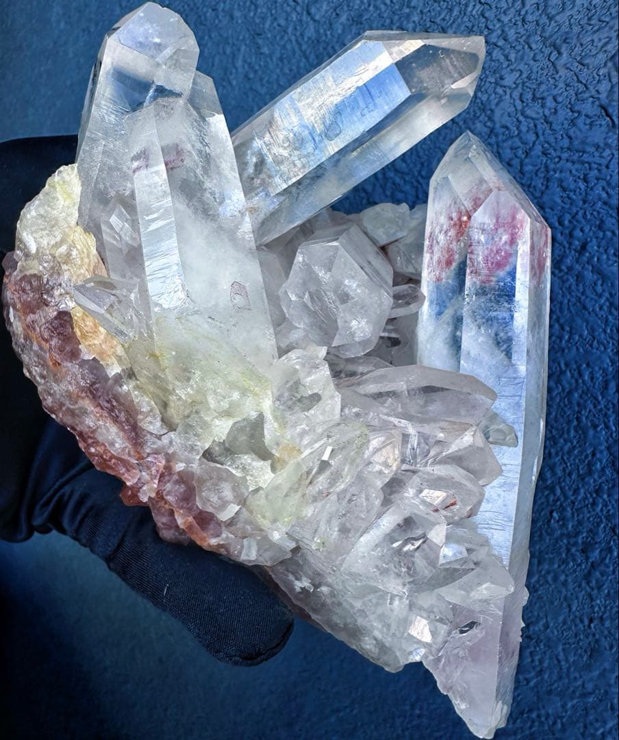 巨大❗希少高透明度❗️浄化❗️超強いパワー☆レインボー☆ヒマラヤクラスターA1407