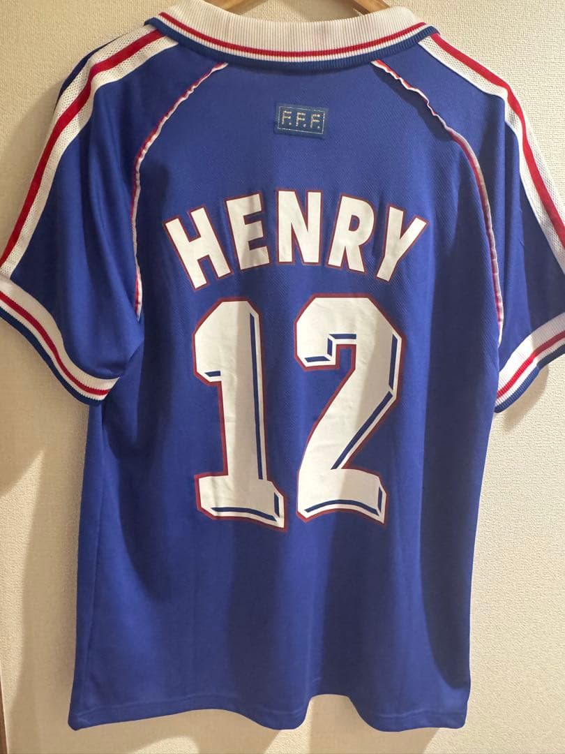 正規品当時物　アンリ　フランス代表 98年ワールドカップ　ユニフォームイギリス製 1998 ワールドカップ フランス代表 アンリ ユニフォーム（H
