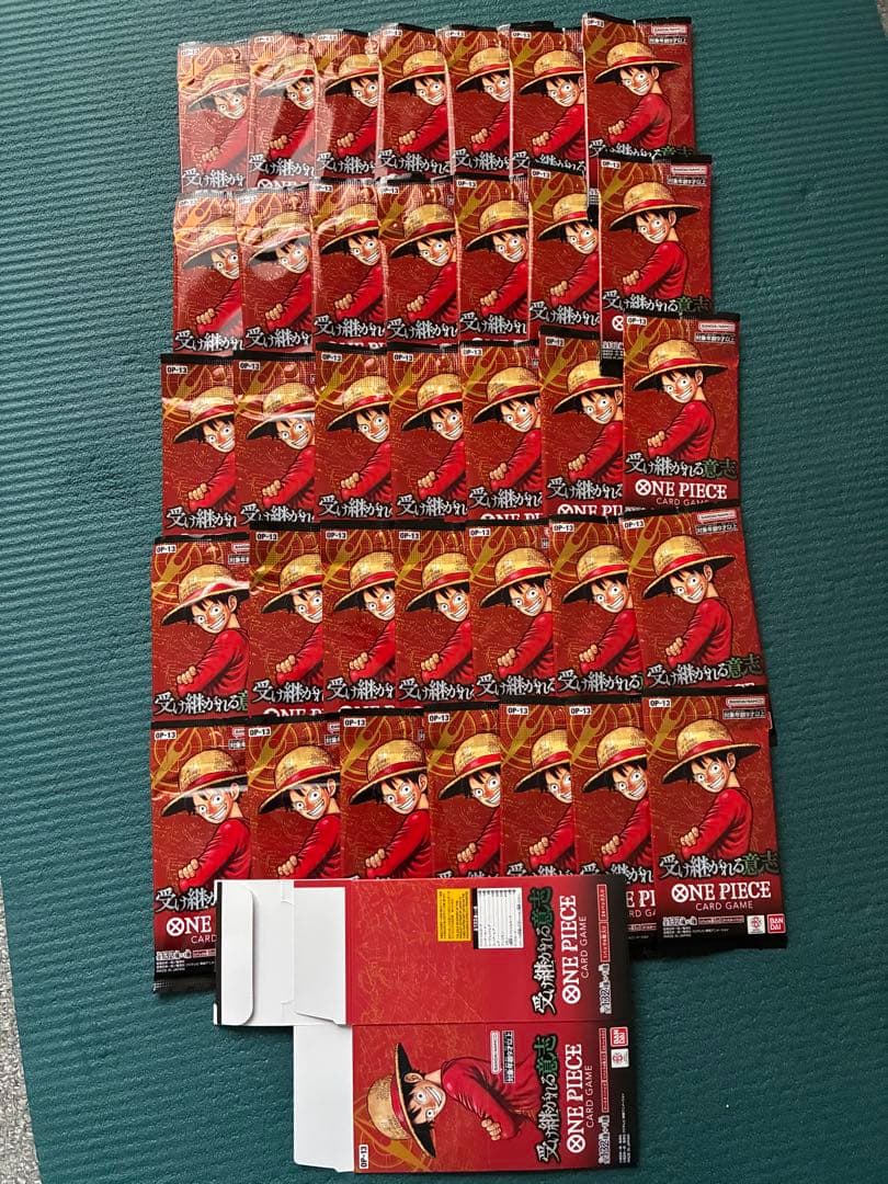 ワンピースカード　受け継がれる意志　35パックセット売り　未開封 抽選】ONE PIECE カードゲーム 「受け継がれる意志」 抽選販売のご案内