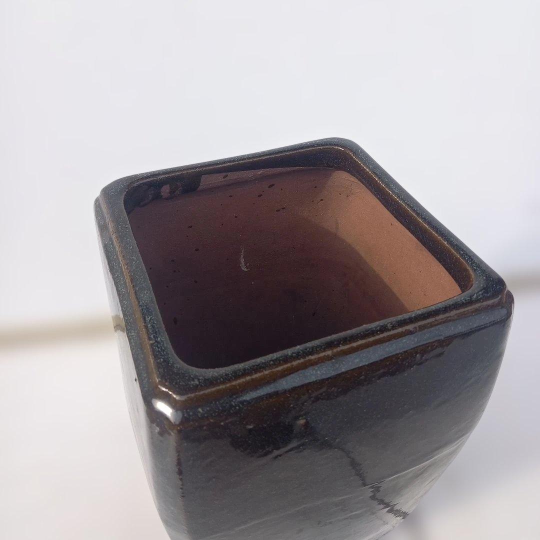 海鼠釉（なまこゆう） 角型植木鉢 - メルカリ