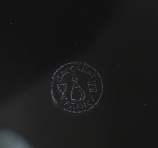 オールド・バカラ レアモデル唐草文様蓋物 小物入れボンボニエール