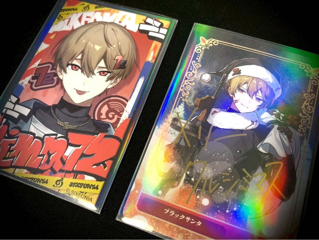 シクフォニ　暇72　ひまなつ　ブラックサンタ　チェキ　トレカ　カード　箔押し シクフォニ 暇72 ひまなつ ブラックサンタ チェキ トレカ カード