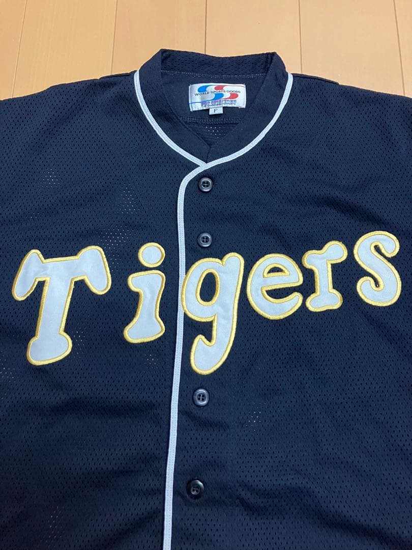 阪神タイガース シャープ産業 ユニフォーム 当時 復刻 ネイビー 黒