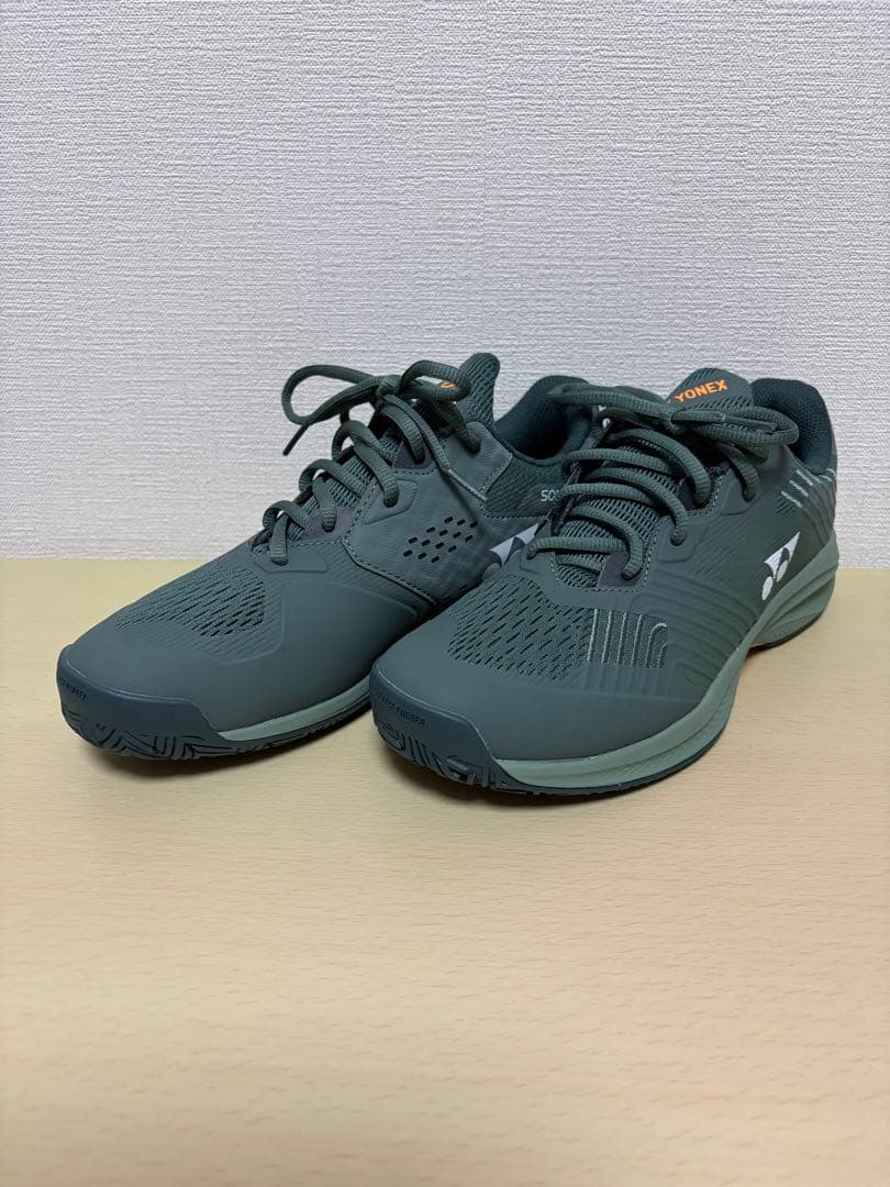 【極美品】　ヨネックス パワークッション ソニケージ25.0cm YONEX パワークッション ソニケージ ワイド GC クレー・砂入り人工芝用