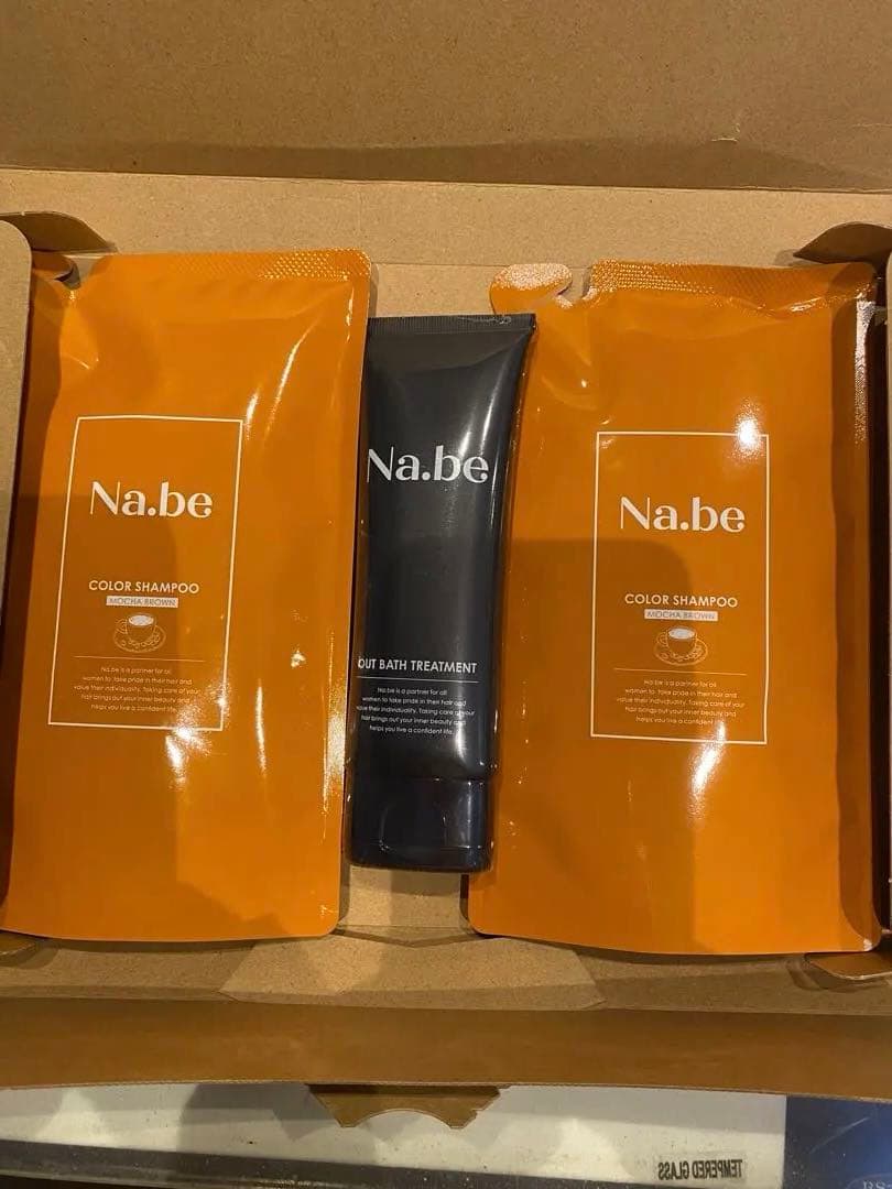 Na.beカラーシャンプー300ml×2 & アウトバストリートメント120g - メルカリ