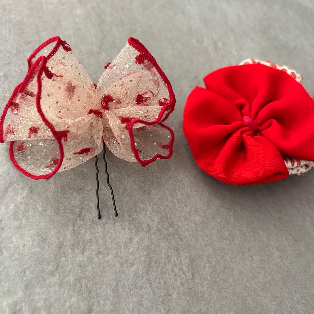 25-15】七五三 髪飾り 個性的 ヘッドドレス 着物リメイク 753 - メルカリ