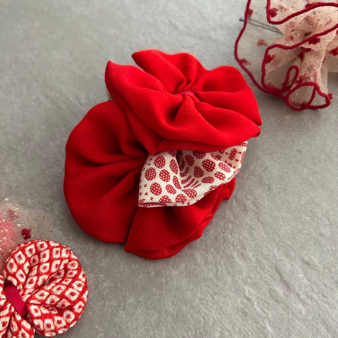 25-15】七五三 髪飾り 個性的 ヘッドドレス 着物リメイク 753 - メルカリ