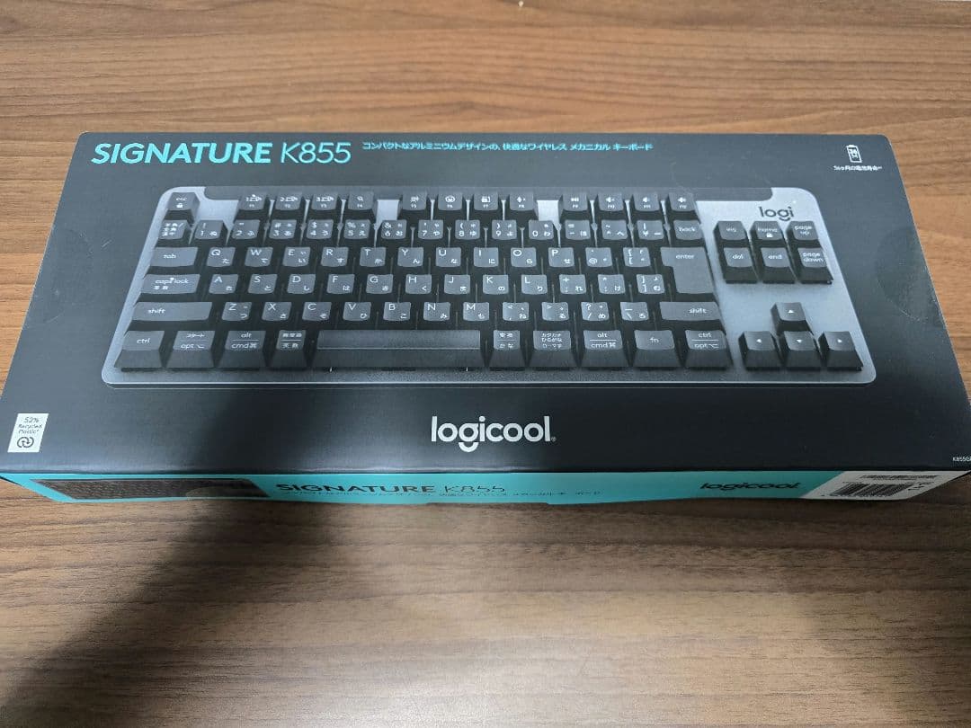 【未使用品】logicool SIGNATURE K855 ワイヤレスキーボード K855BG ロジクール SIGNATURE K855ワイヤレス メカニカルTKL