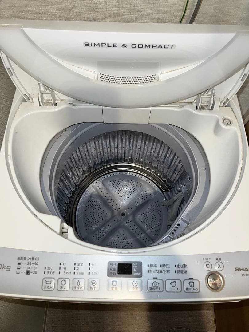 シャープ 全自動洗濯機 7.0kg / ES-T709 / 2017年製