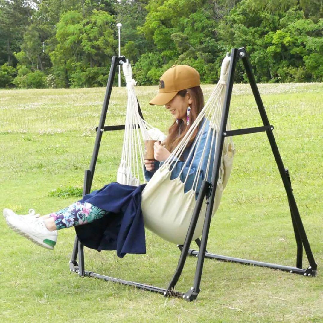 新品未使用未開封！IGNIO 3ウェイハンモック ホワイト 室内 屋外 キャンプ