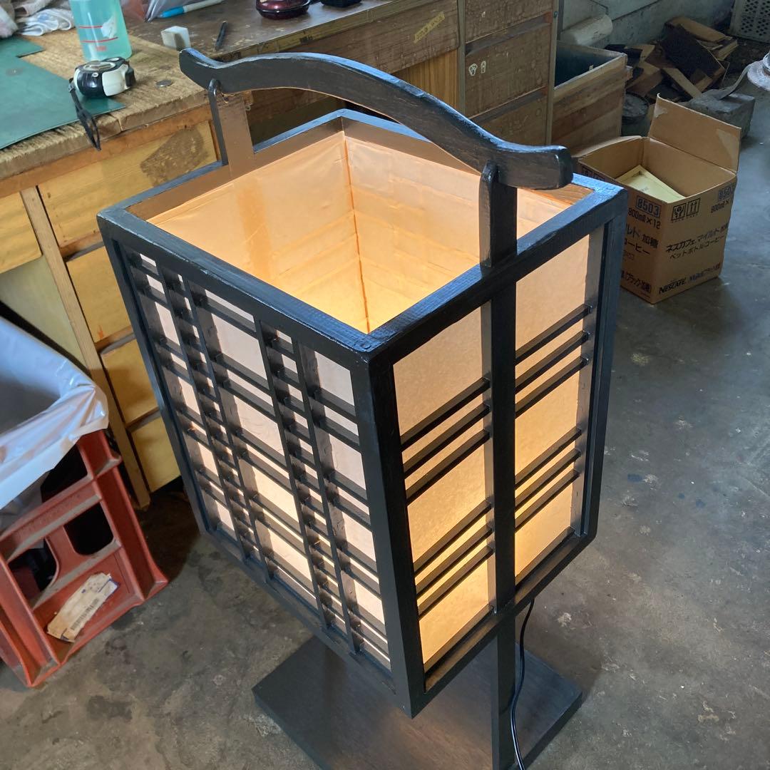 大きい殿様行燈 あんどん 和室 インテリアライト フロアライト 高さ