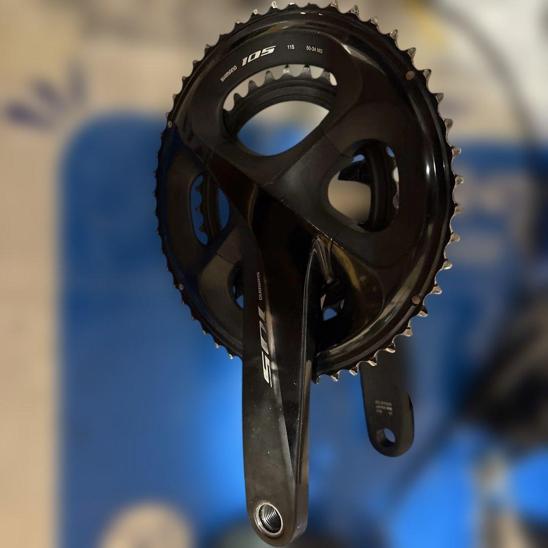 Shimano 105 クランクセット ブラック 50/34T - メルカリ