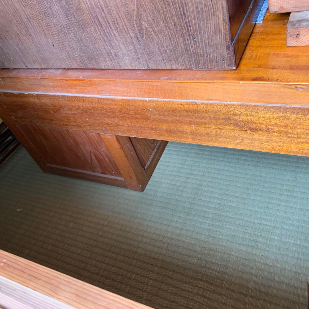 両袖文机 文机 帳場机 ローボード レトロ家具 和製アンティーク