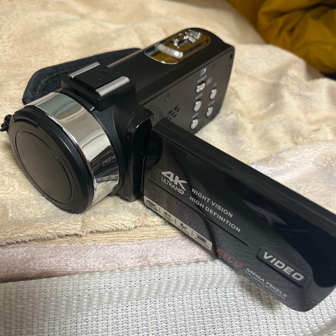 4Kナイトビジョンビデオカメラ本体 4Kデジタルビデオカメラ フルセット 最新 プロ 高画質 小型 軽量