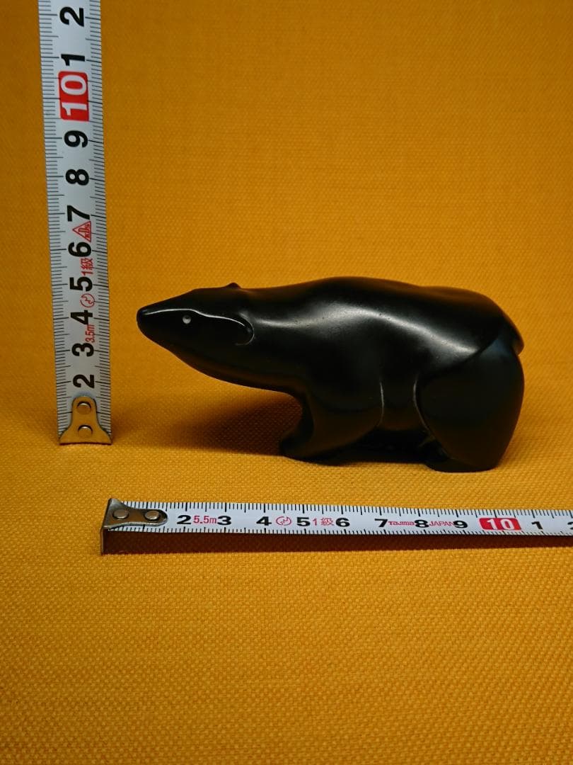 美品】くま 石彫 彫像 カナダ 置物 インテリア 工芸品 美術品 A1004