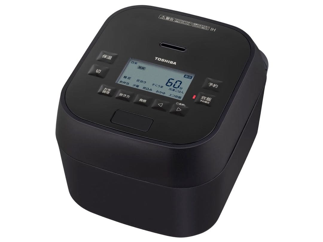 TOSHIBA IH炊飯器 ブラック TOSHIBA(東芝) 炊飯器 3合 RC-5ZXT(K) ブラック 一人暮らし IH 玄米