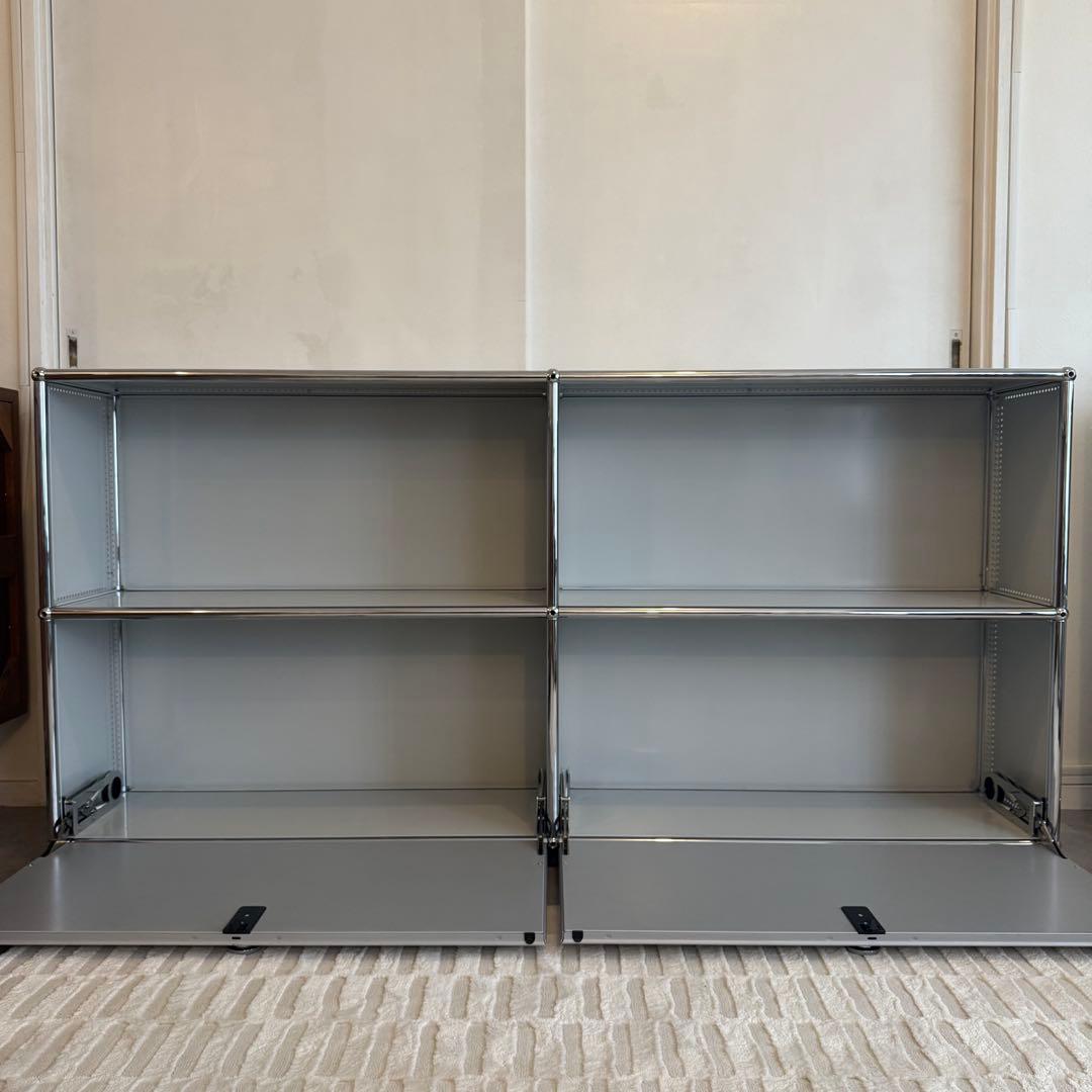 美品】USMハラー 2列2段 ライトグレー マットシルバー 奥行き25 - メルカリ