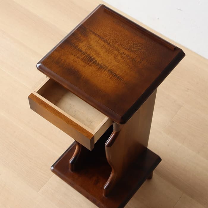 カリモク 電話台 花台 ブナ材 スリム ラック コロニアル - メルカリ