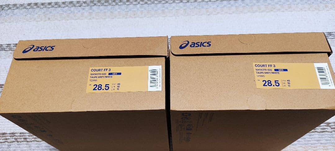 新品2個セット ASICS コートff 28.5cm