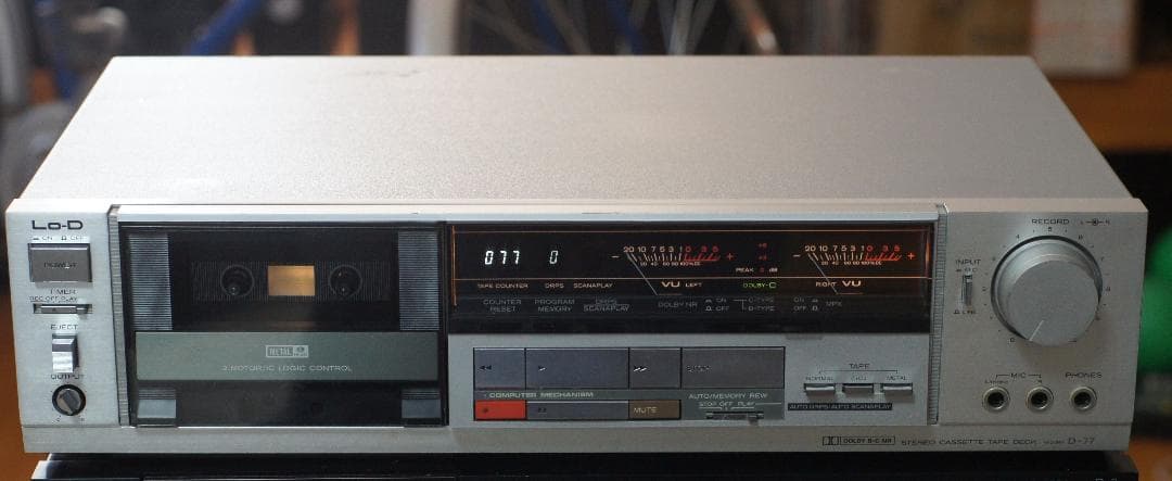 ★☆Lo-D ローディー/ 日立 カセットデッキ D-77 整備品☆★ Lo-D D-77の仕様 ローディ/日立