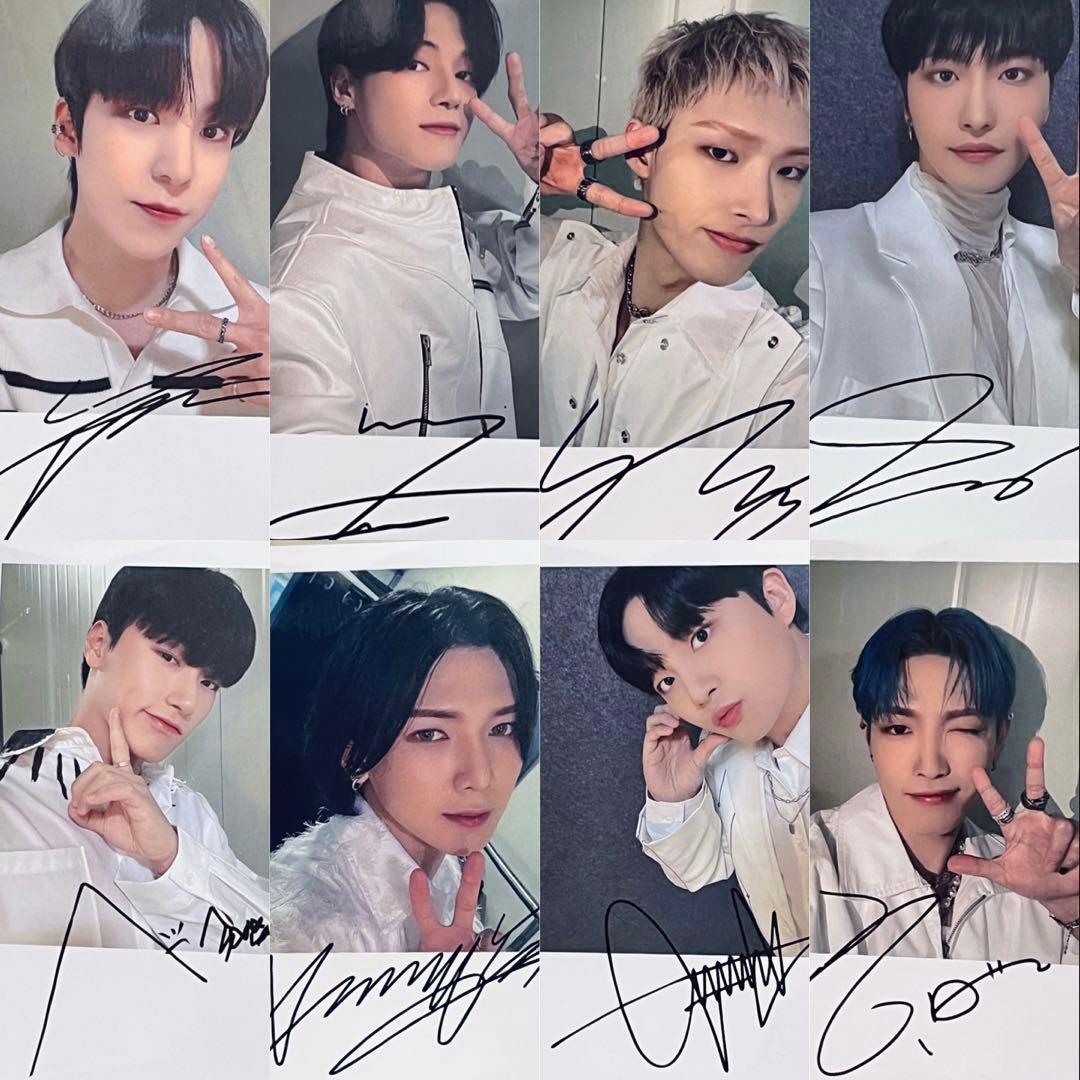 ATEEZ アチズKCON 2023 JAPAN サイン入りフォトカード 全員分 - メルカリ