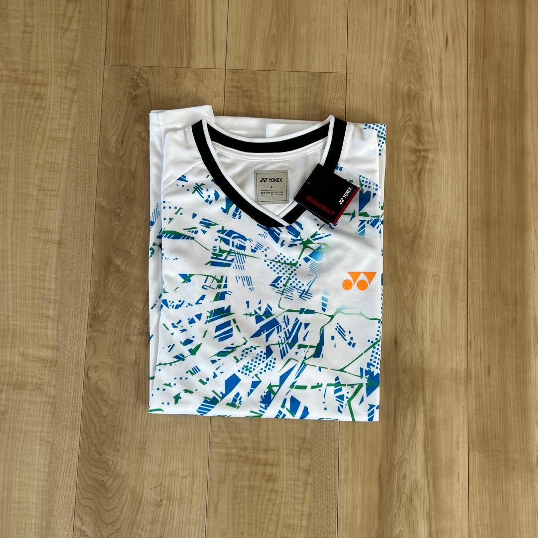YONEX バドミントン テニスウェア Lサイズ 幾何学模様 - メルカリ