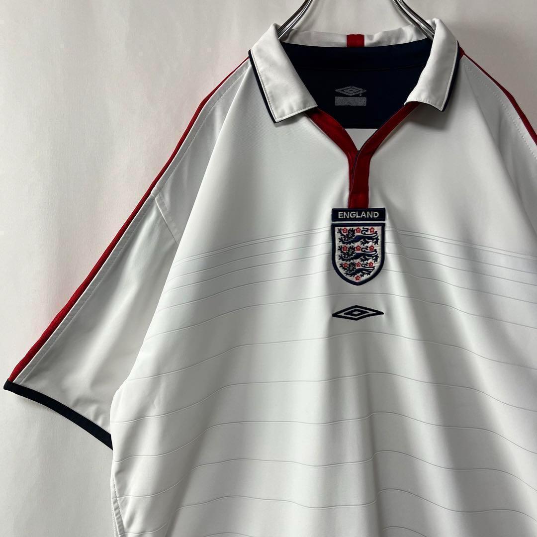 アンブロ イングランド代表 サッカーユニフォーム 半袖 2XL