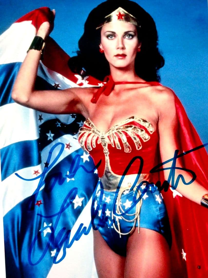 リンダカーター直筆サイン入り2Lサイズ写真…ワンダー・ウーマン