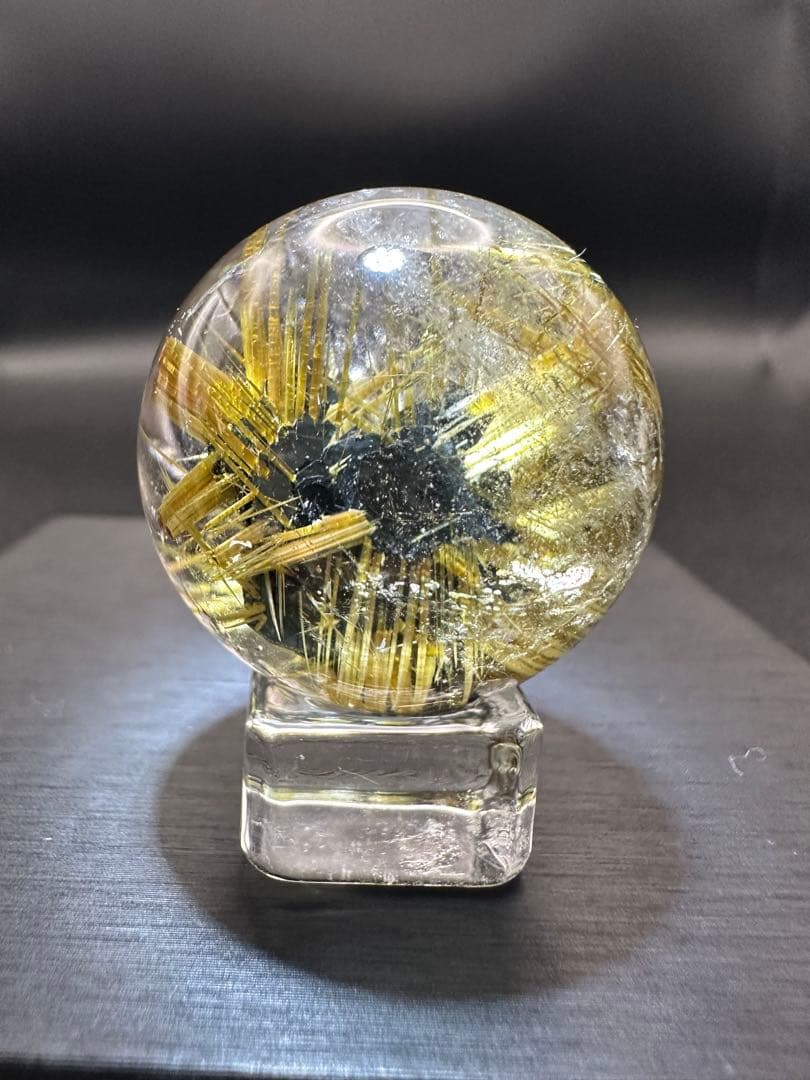 太陽放射ルチル スフィア3.2cmの通販はau PAY マーケット - 輸入雑貨の