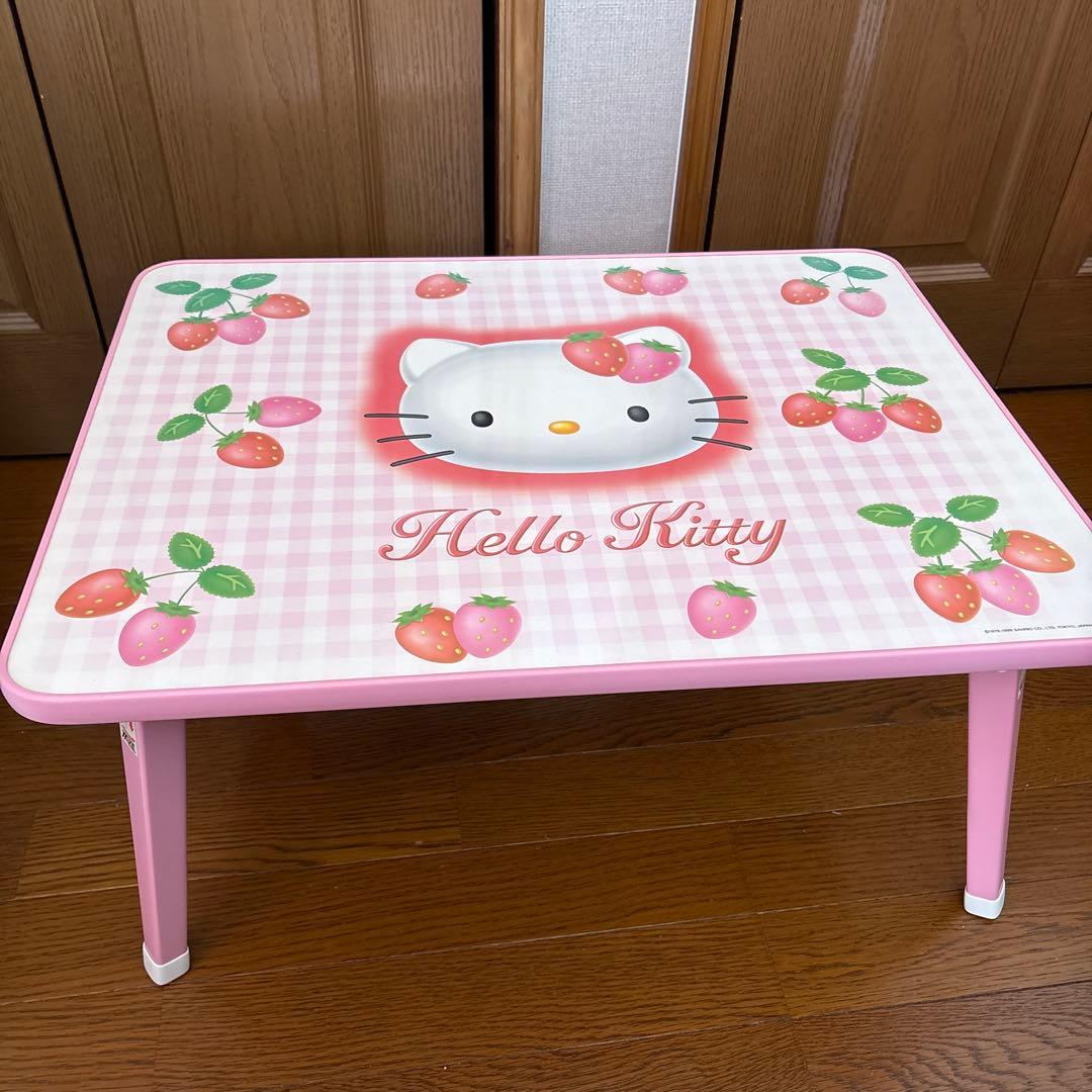 野いちごキティ 折り畳みテーブル 1999年製 ハローキティ - メルカリ