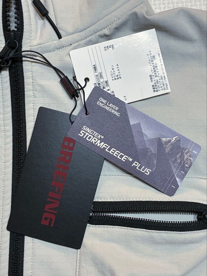 BRIEFING GOLF ストームフリースパーカー（OFF WHITE／M） - メルカリ