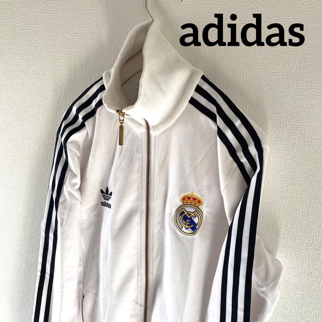 adidasアディダストラックジャケットジャージレアルマドリードmメンズ
