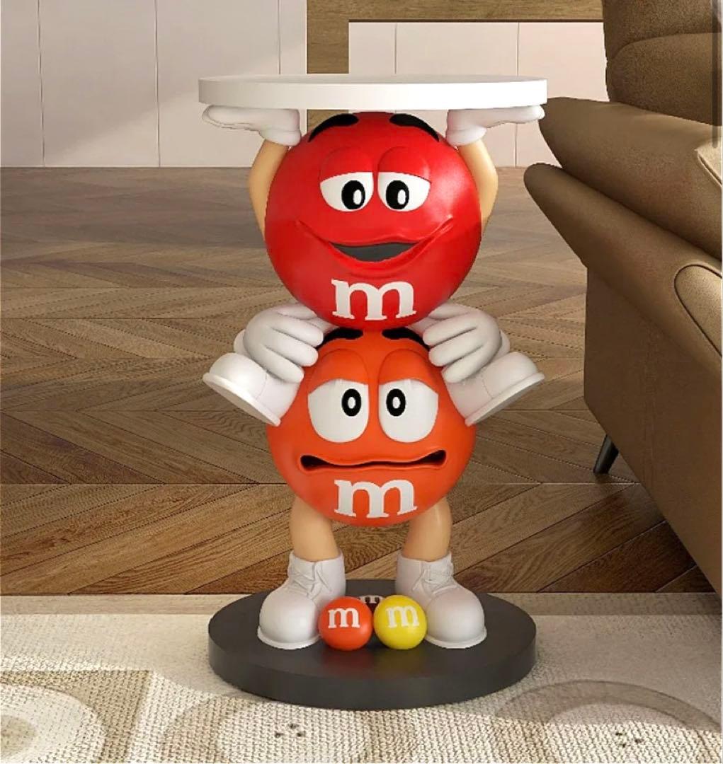 M&M's エムアンドエムズ サイドテーブル フィギュア m&m's レッド