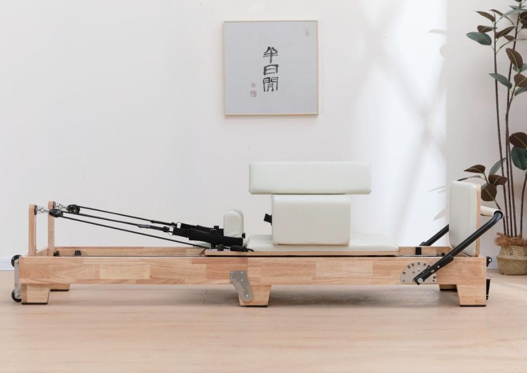 入荷完了、すぐに発送可能」ウッドフォルダブルピラティスリフォーマー