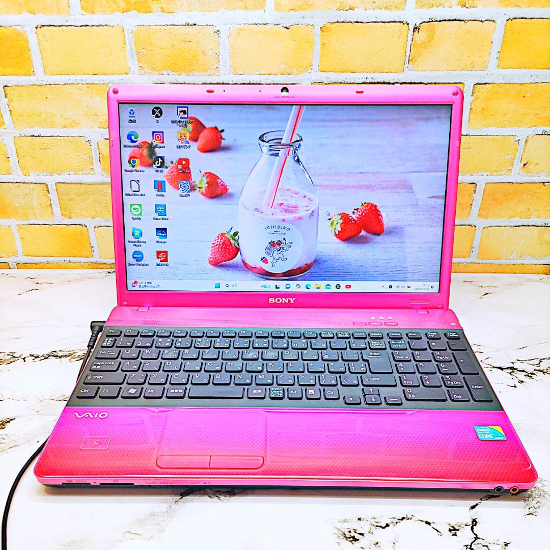 レアなピンク❤️ノートパソコン❣️Core-i5☘️爆速SSD✨Blu-ray